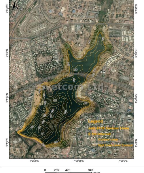 Data Analysis and Presentation of a section of Jabi Lake, Abuja using GIS software